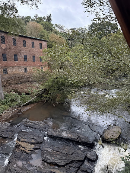 View of old mill park.